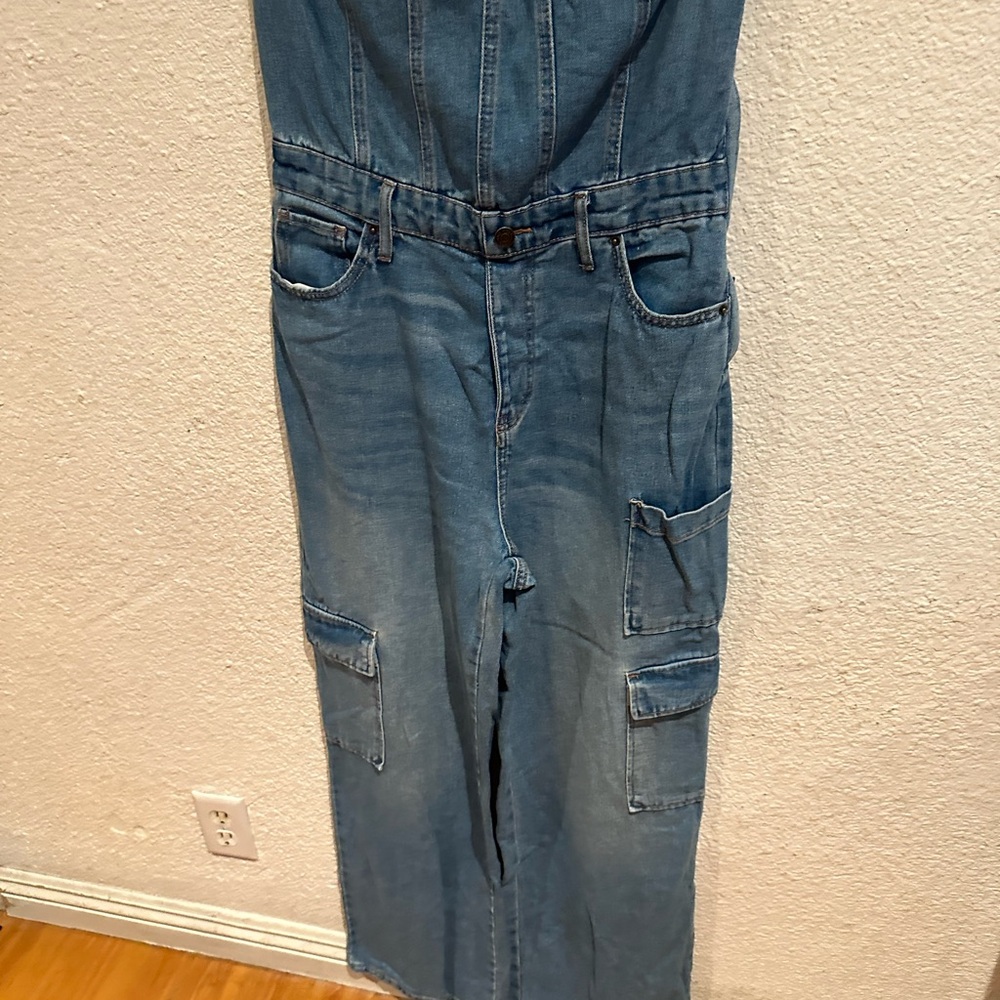 Wild Fable Blue Denim Jumpsuit